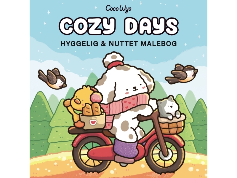 Malebog: Cozy Days - Cozy Coloring Coco Wyo | Skola & Hobby - Till skolväskan - Målarböcker | GameStuff