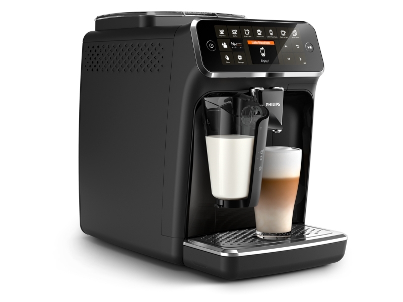 Philips 4300 Series Ep4341/51, Espressomaskine, 1,8 L, Kaffebønner, Malet Kaffe, Indbygget Kværn, 1500 W, Sort