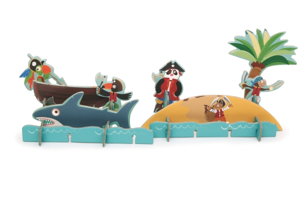 3D Puzzlespiel - Pirat