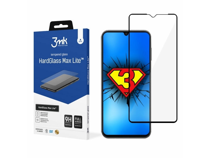Lcd Schutzfolie 3Mk Hartglas Max Lite Samsung A145 A14 4G/A146 A14 5G Schwarz