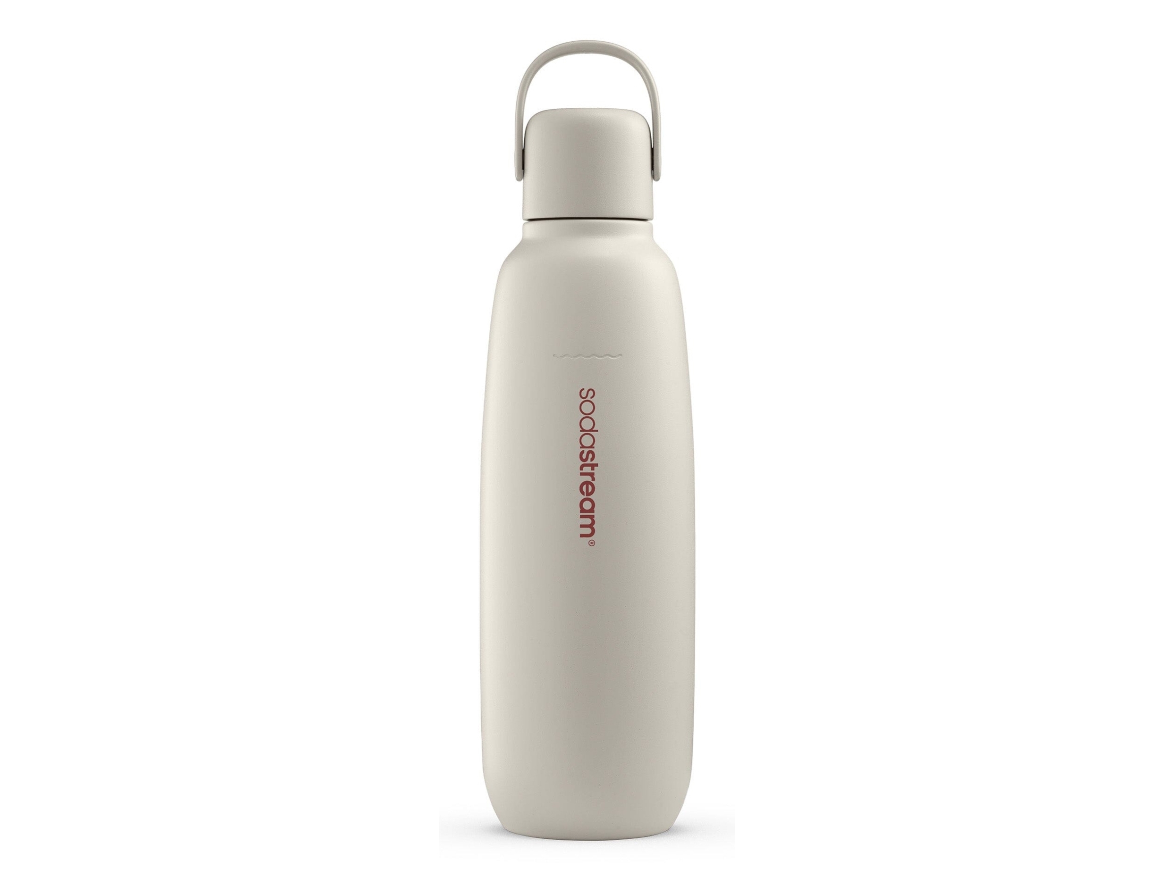 Sodastream Fizz & Go, Karbonisiererflasche, Sand, Edelstahl, 900 Ml, 0,745 L, 0,9 L