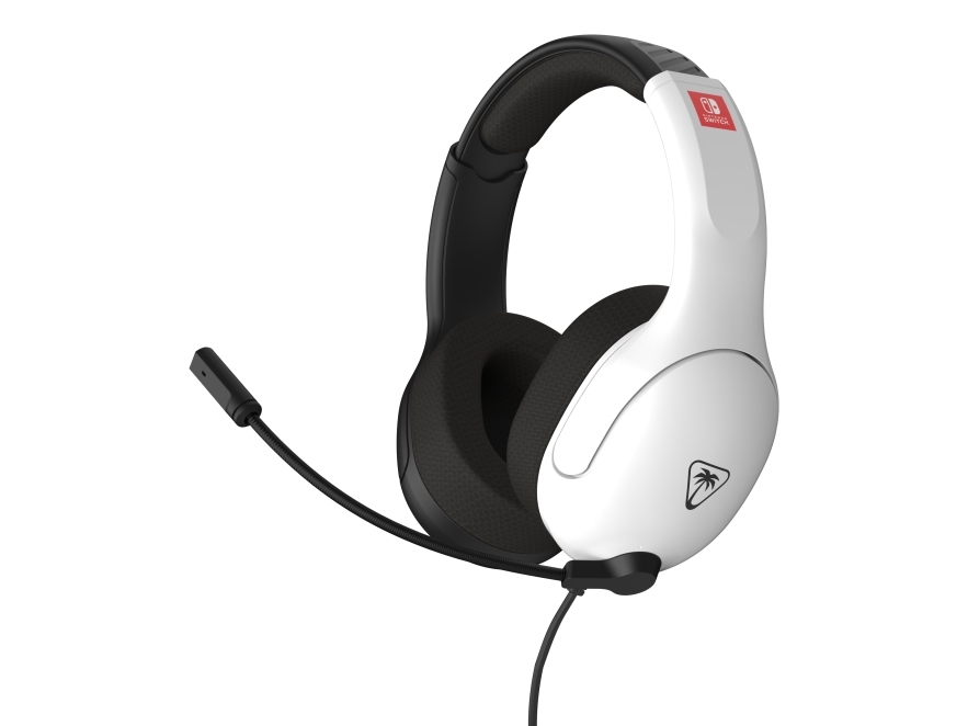 Turtle Beach Airlite Fit Schwarz Und Weiß Wired Gaming Headset Offiziell Lizenziert Für Nintendo Switch, Lite Und Oled – Flip-To-Mute Mic, Over-Ear P
