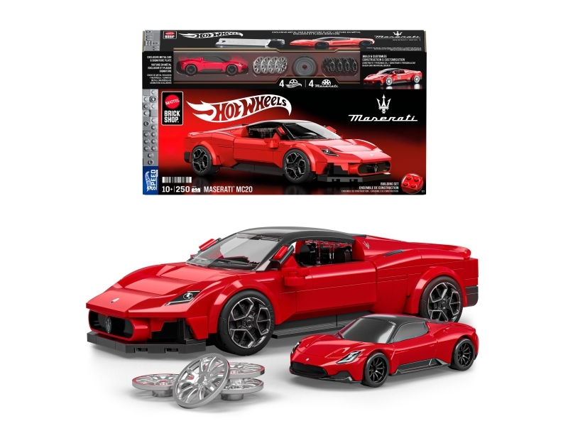 Hot Wheels Bil - Brick Shop Premium Series - Maserati MC20