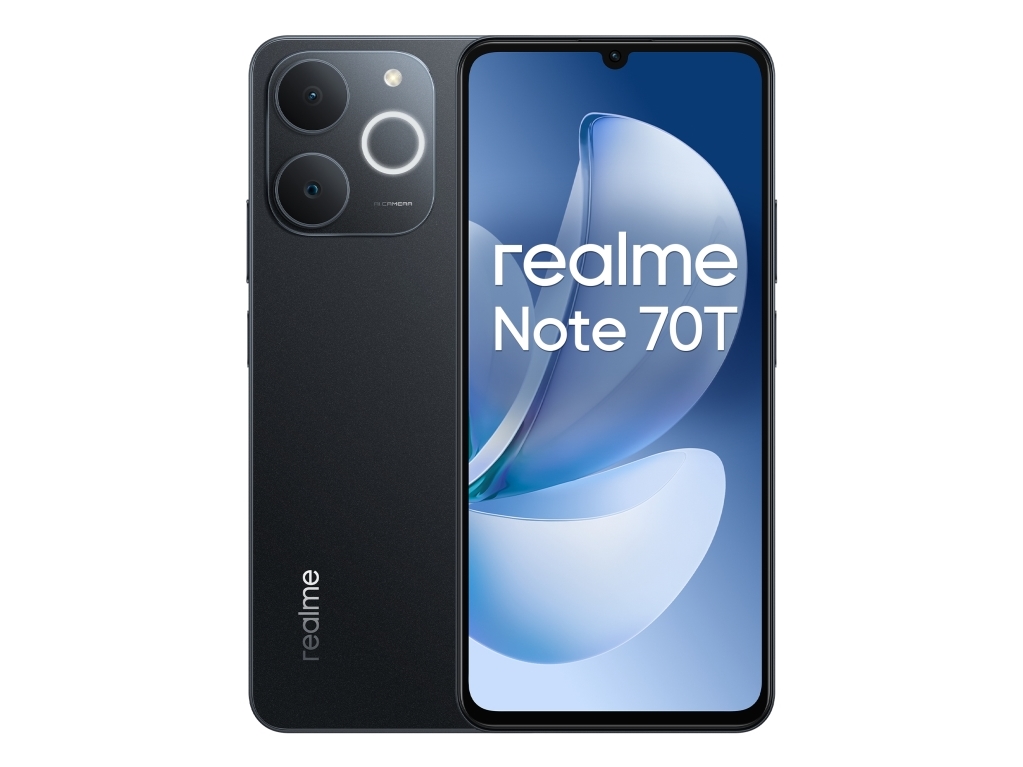 Realme Note 70T, 17,1 Cm (6.74"), 4 Gb, 128 Gb, 50 Mp, Android 15, Sort
