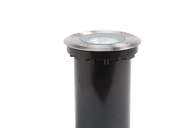 Konstsmide 7606-000, Indbygget Lysplade, 1 Pære(R ), Halogen, 230 V, Sort, Rustfrit Stål