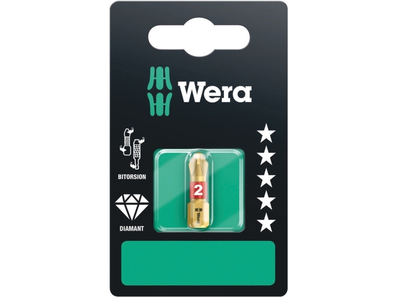 Wera 851/1 Bdc Sb Sis 05073334001 Kreuzschlitzfräser Ph 3 Werkzeugstahl Diamantbeschichtet, Alloy D 6.3 1 St