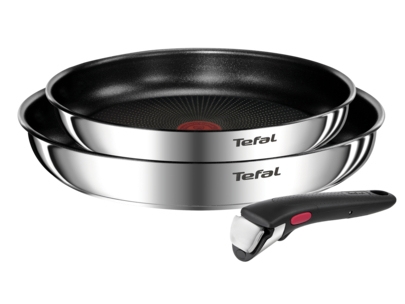 Tefal Emotion L897S374, Rund, Gryde til alle formål, Rustfrit stål, Rustfrit stål, Thermo-Spot, 3 stk