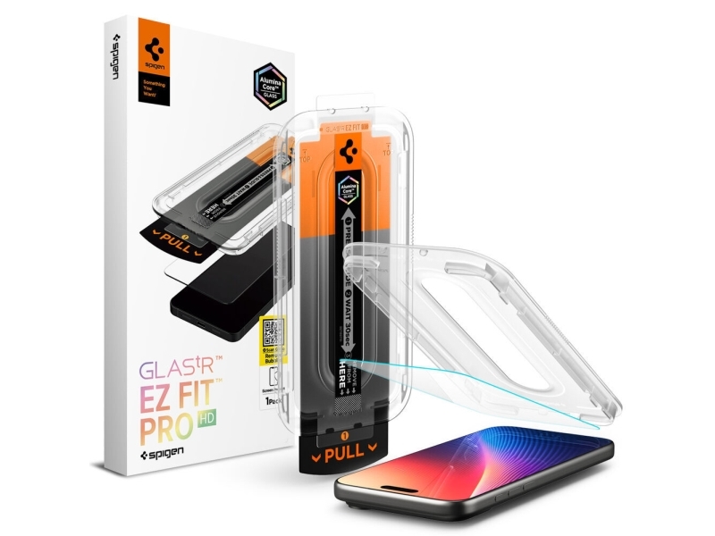 Spigen Glas.Tr Ez Fit Pro Hd, Apple, Iphone 17 Pro Max / Iphone 16 Pro Max, Støvresistent, Ridseresistent, Transparent, 1 Stk