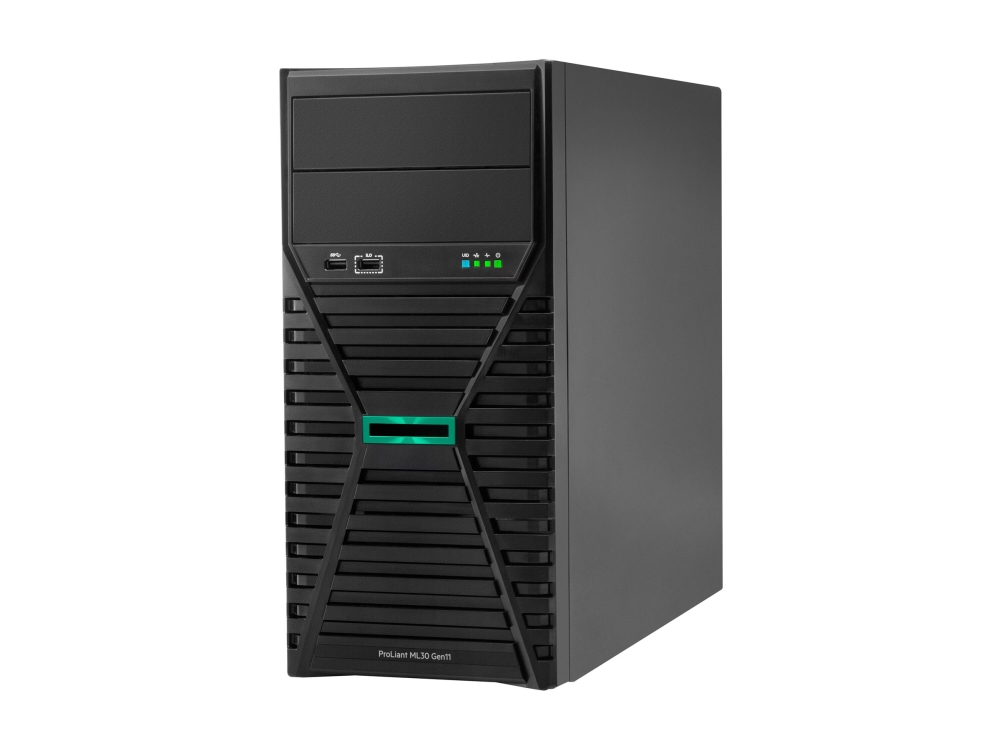 HPE ProLiant ML30 Gen11 - Server - tower 4U - envejs - 1 x Xeon 6325P / op til 5.2 GHz - RAM 32 GB - SATA - hot-swap 3.5 bås(e) - ingen HDD - Gigabit Ethernet - skærm: ingen