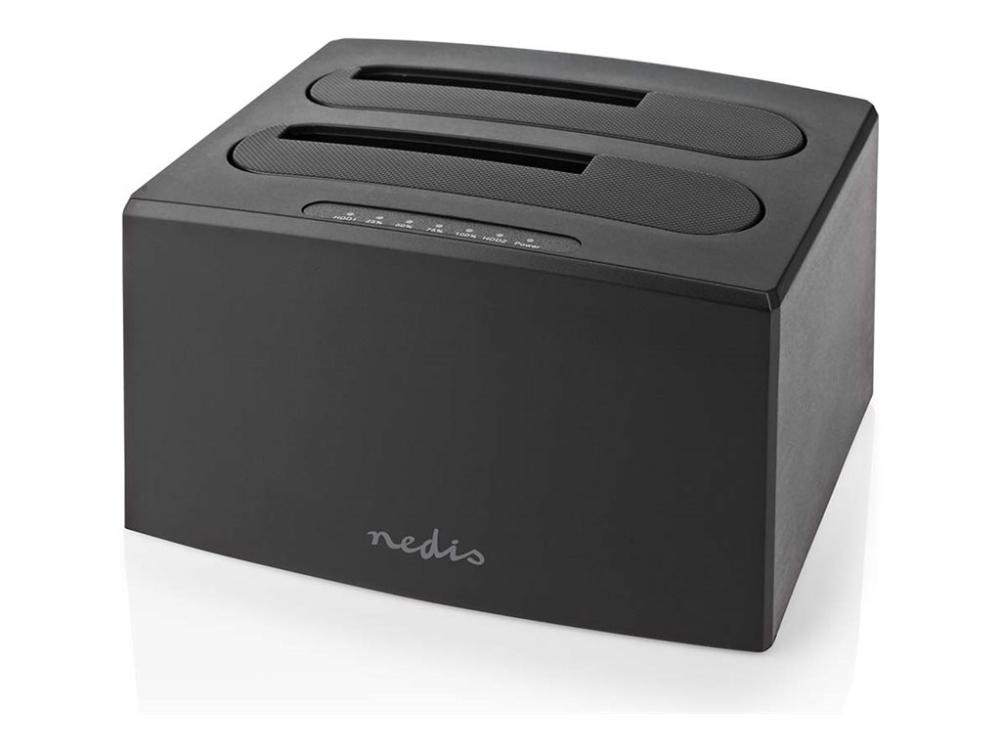 Nedis - Hdd Dockingstation - 2,5" / 3,5" Delt - Sata 6Gb/S - Usb 3.2 (Gen 1) - Sort