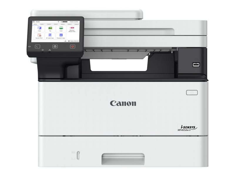 Canon i-SENSYS MF465dw II - Multifunktionsprinter - S/H - laser - A4 (210 x 297 mm), Legal (216 x 356 mm) (original) - A4/Legal (medie) - op til 40 spm (kopiering) - op til 40 spm (udskriver) - 350 ark - 33.6 Kbps - USB 2.0, Gigabit LAN, Wi-Fi(n)