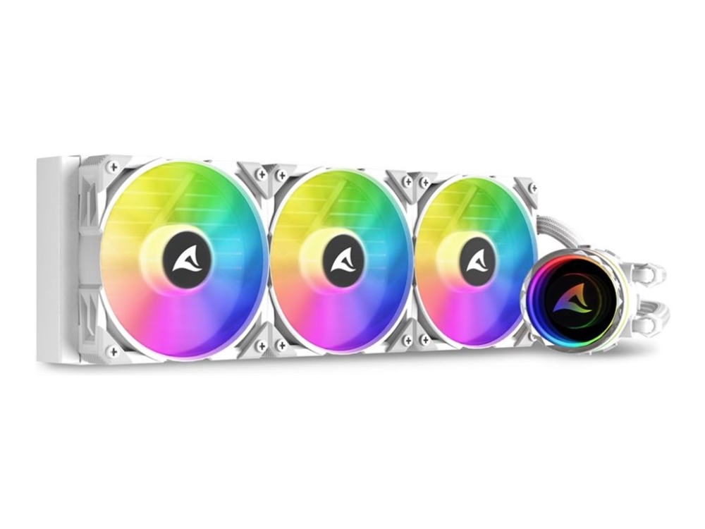 Sharkoon S90 Rgb - Processors Flydende Kølesystem - All-In-One - Radiatorstørrelse: 360 Mm - (For: Lga115x Socket, Lga1366, Lga1200, Lga1700, Lga1851