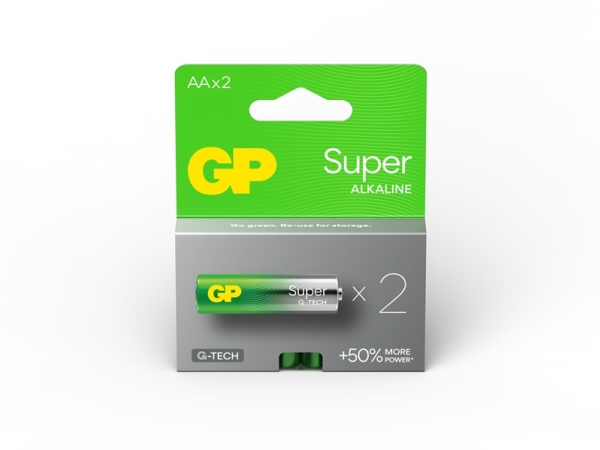 Batteries Gp Super Alkaline Aa/Lr06 2Pcs