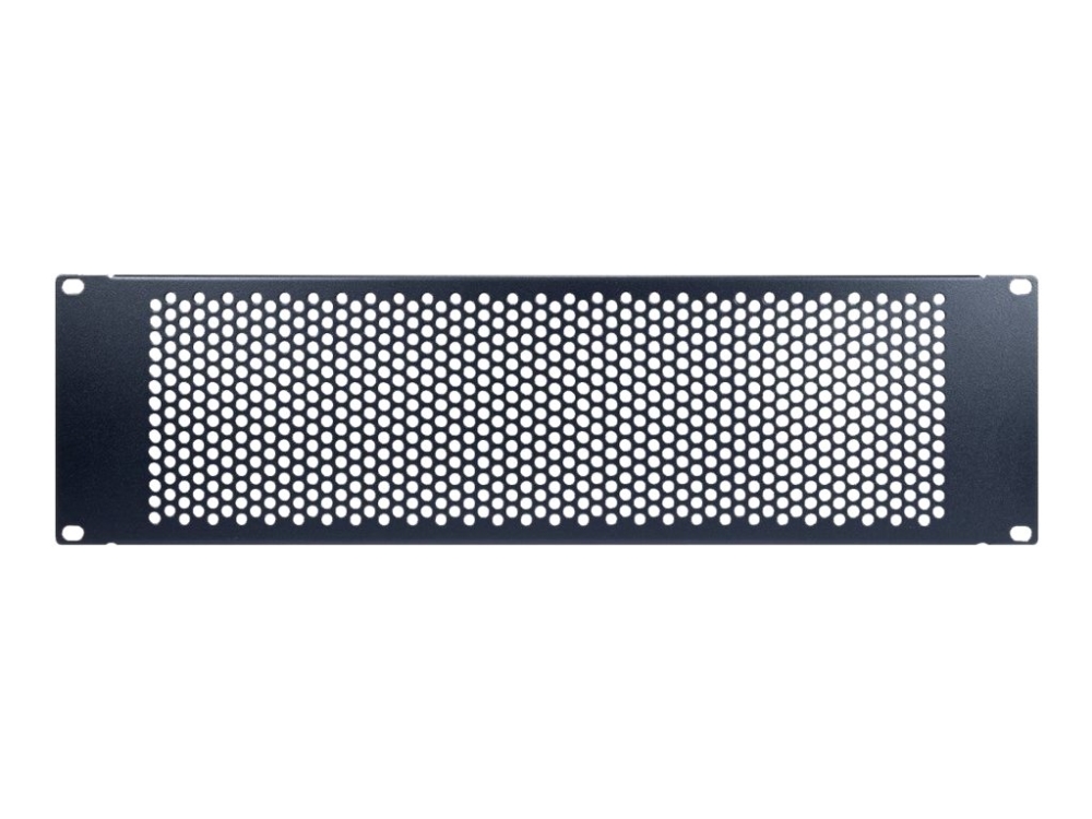 Inter-Tech Pinhole Aperture - Blind Plade - Ral 9005 - 3U - 19"