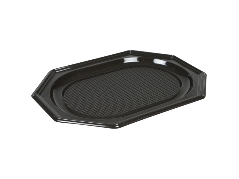 Serveringsfad, Abena Cater-Line, 35X24,7X2cm, Sort, Rpet - (20 Stk.)