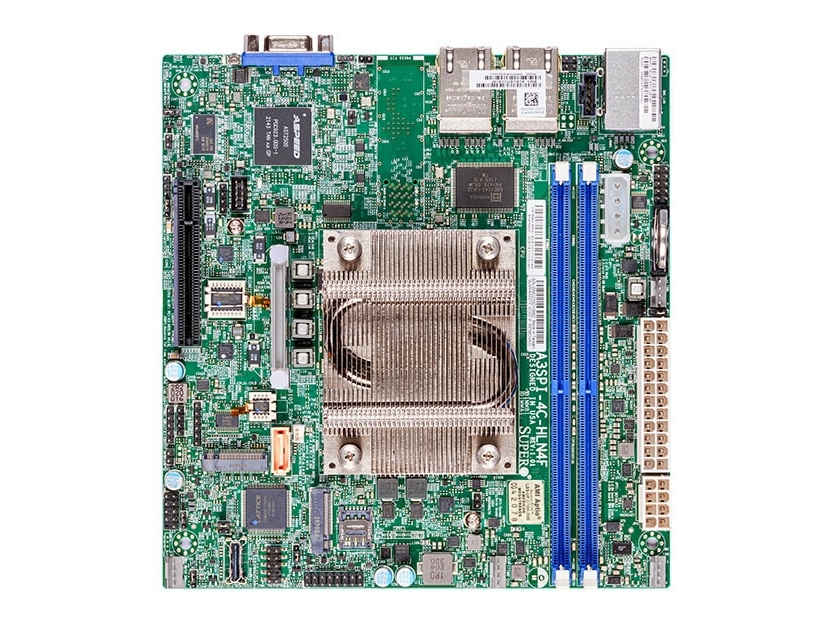 Supermicro Mbd-A3spi-4C-Hln4f, Intel, Bga 2106, Intel Atom , C5315, Ddr4-Sdram, 128 Gb