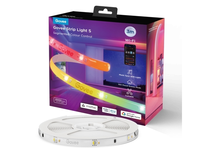 Govee RGBIC LED Lightstrip, Bluetooth, 3 meter