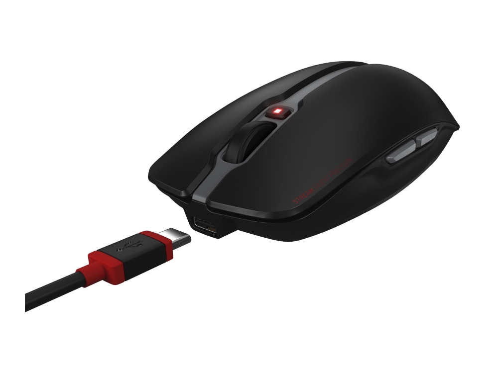Cherry Cherry Stream Desktop Recharge Tastatur Inklusive Maus Rf Wireless Azerty Belgisch Schwarz
