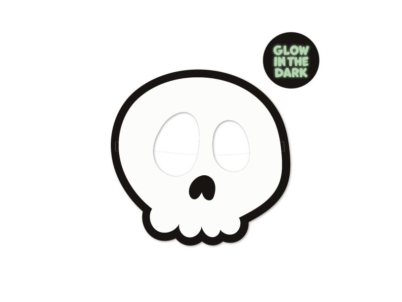 Halloween Buh-Masken Gid, 2 Stück
