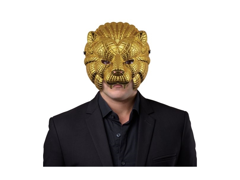 Guld løvemaske