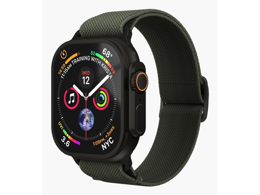 Vonmählen Aws00187, Band, Smartwatch, Sort, Oliven, Apple, Apple Watch Ultra, Nylon