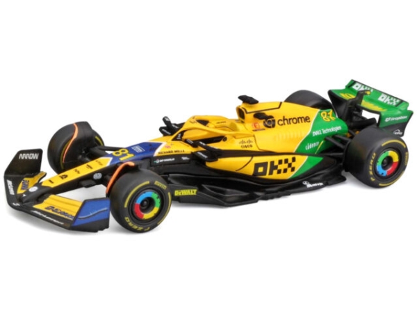 Bburago Mclaren F1 Mcl38 1:43 Piastri 24, Sportsbil Model, Formonterede, 1:43, Mclaren F1 Mcl38, Ethvert Køn, Metal, Plast