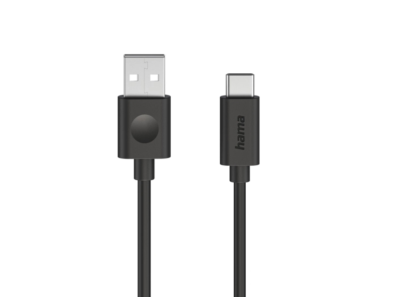 Hama 00086447, 1,2 M, Usb A, Usb C, Usb 2.0, 0,48 Gbit/S, Schwarz