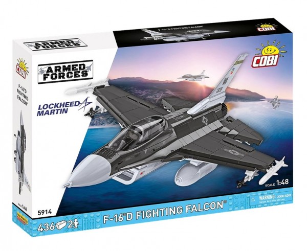 F-16D Fighting Falcon Bauklötze, 436 Teile, Cobi Blocks