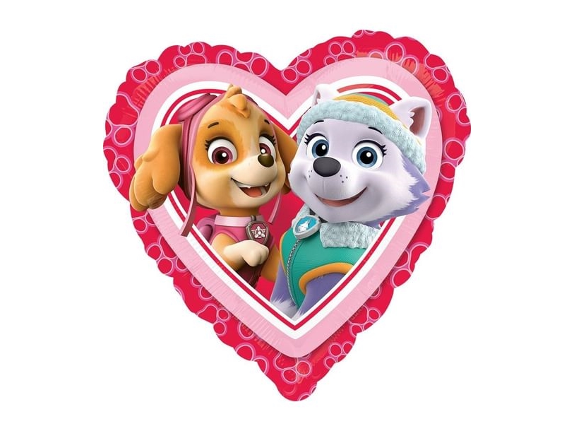 Paw Patrol folieballon, Love - Girl