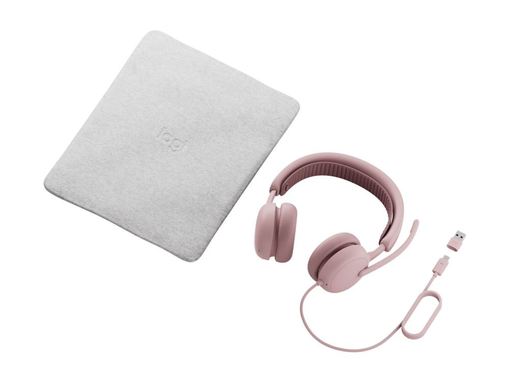 Logitech Zone Wired 2 - Headset - På Øret - Kablet - Aktiv Støjfjerning - Rose