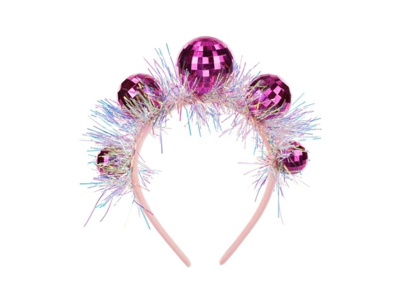 Pink Discokugle Hårbånd