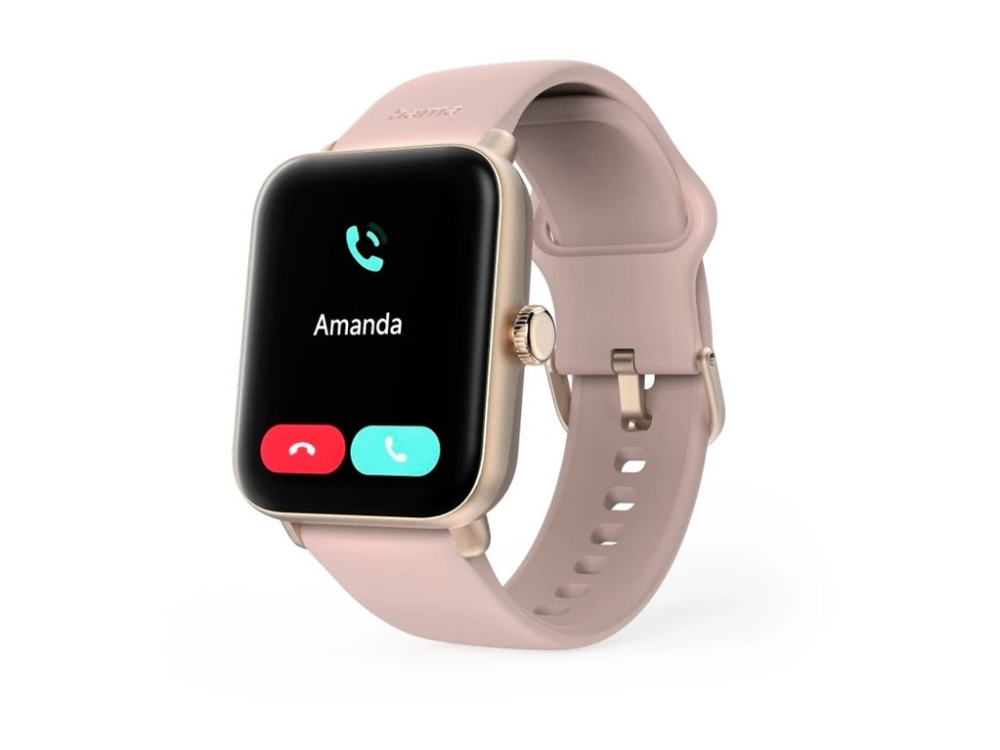 Hama 6010 - 44 Mm - Plastik Rose Gold - Smart Ur Med Rem - Silikone - Rose - Display 1.65" - Bluetooth - 40 G