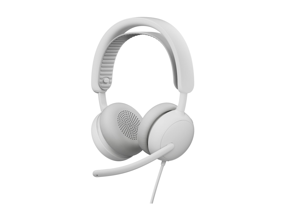 Logitech Zone Wired 2 - Headset - På Øret - Kablet - Aktiv Støjfjerning - Off-White