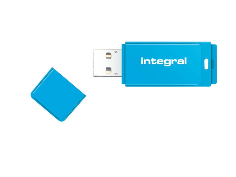 Integral Neon - Usb Flashdrive - 16 Gb - Usb 2.0 - Blå