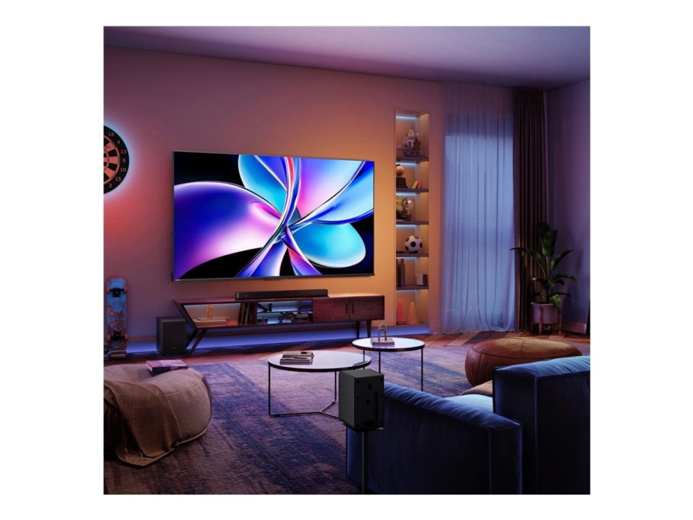 Hisense 65E77Q PRO - 65 Diagonal klass E7Q PRO Series LED-bakgrundsbelyst LCD-TV - QLED - Smart TV - VIDAA - 4K UHD (2160p) 3840 x 2160 - HDR - direktupplyst LED, Quantum Dot - kolgrå, svart | Smart hemkontroll och plattformar - Amazon Alexa | GameStuff