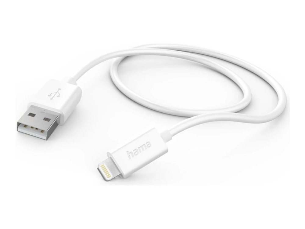 Hama - Lightning-Kabel - Usb Han Til Lightning Han - 1 M - Hvid