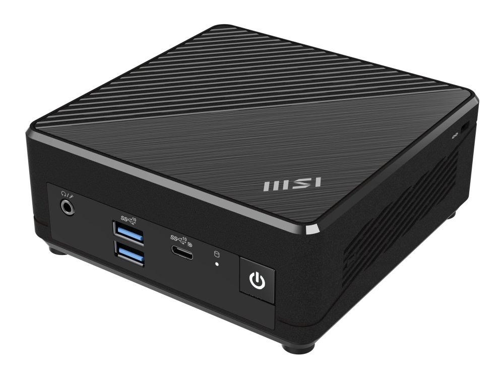 MSI Cubi N ADL S 078EU - Mini-PC N-series N100 / upp till 3.4 GHz - RAM 4 GB - SSD 128 GB - NVMe - UHD Graphics - Gigabit Ethernet - Win 11 Pro - skärm: ingen - svart | Spel - Gamingdatorer - Stationär | GameStuff