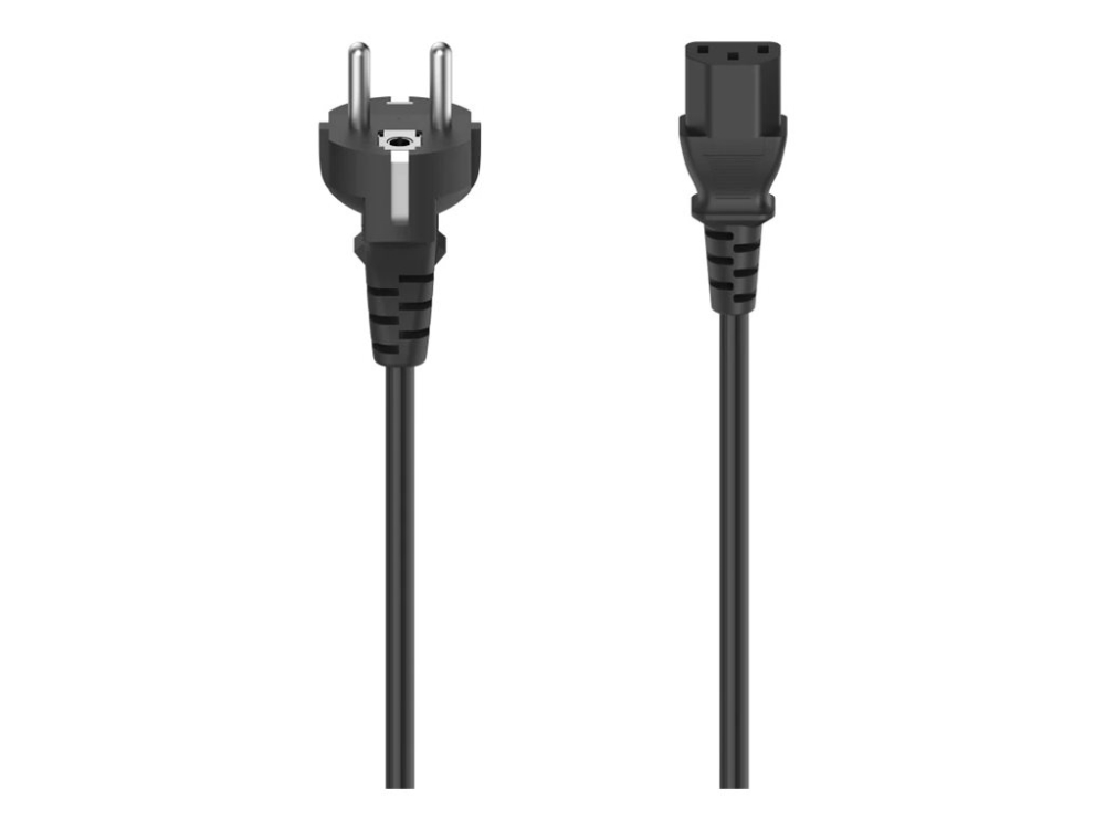Hama Essential Line - Strømkabel - Power Cee 7/7 Til Power Iec 60320 C13 - 10 A - 2.5 M - Sort