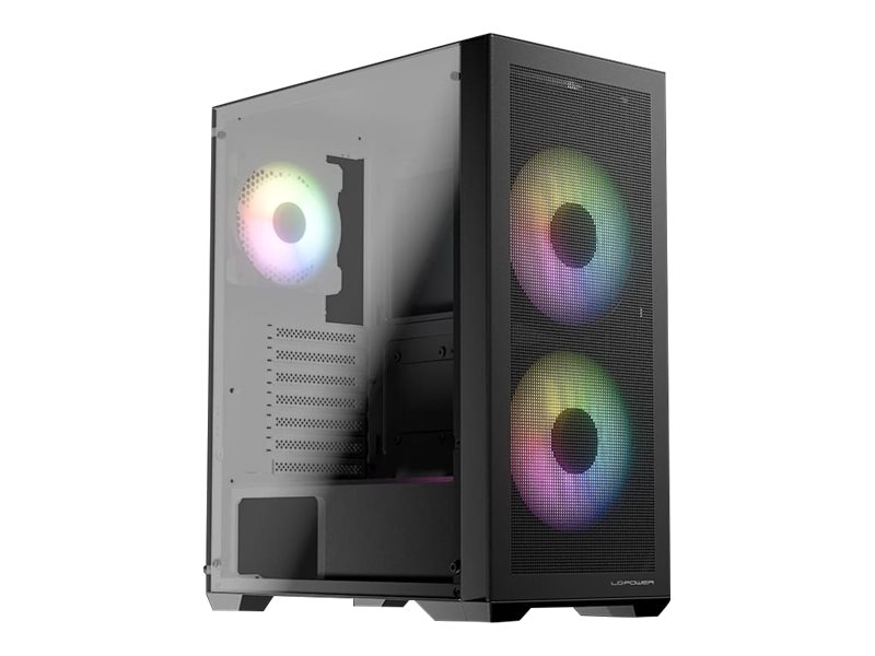 Lc-Power Lc-717B-On, Midi Tower, Pc, Weiß, Atx, Micro Atx, Mini-Itx, Metall, Kunststoff, Gehärtetes Glas, Gaming