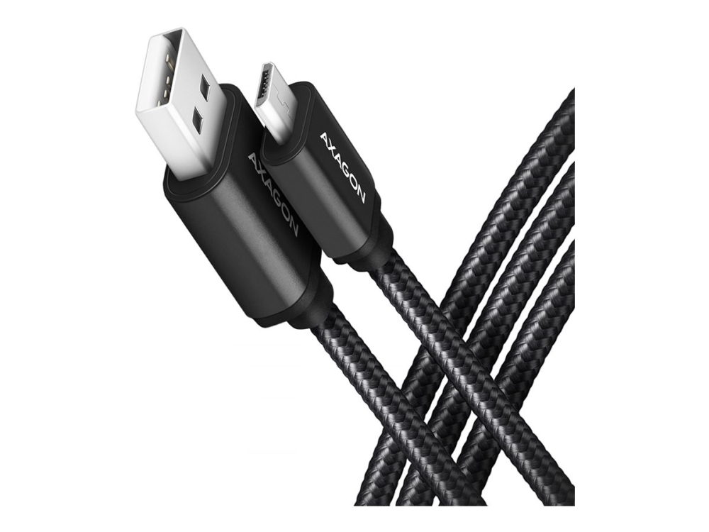 Axagon Bumm-Am15ab, 1,5 M, Micro-Usb B, Usb A, Usb 2.0, 480 Mbit/S, Sort