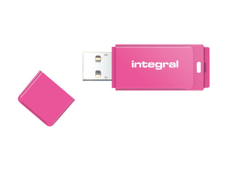 Integral Neon - Usb Flashdrive - 16 Gb - Usb 2.0 - Pink