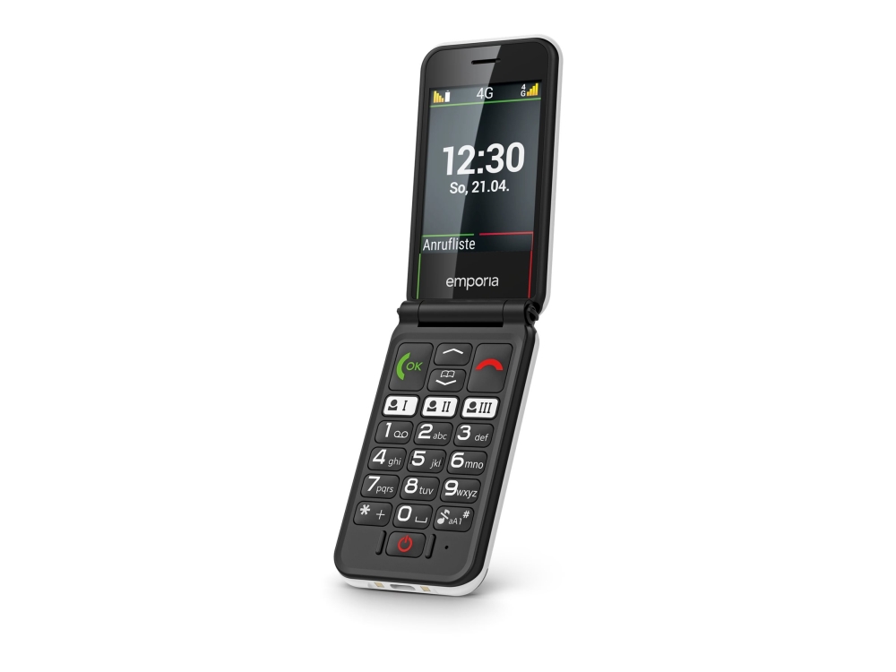 Emporia Simplicityglam.4G, Flip, 7,11 Cm (2,8"), Weiß