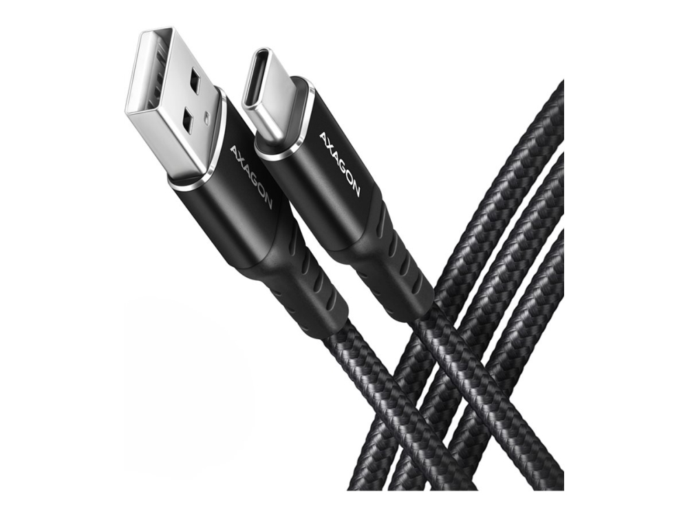 Axagon Bucm-Am20ab Hq Usb-C <> Usb-A Kabel 2 M, 2 M, Usb A, Usb C, Usb 2.0, 0,48 Gbit/S, Schwarz