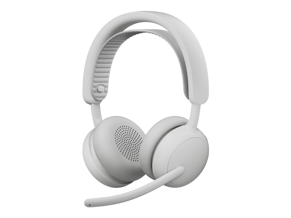 Logitech Zone Wireless 2 ES - Headset - på øret - Bluetooth - trådløs, kablet - aktiv støjfjerning - USB-C - off-white