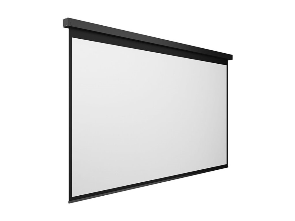 Multibrackets M Motorized Projection Screen Black Edition - Projektorduk - takmontering - motoriserad - 135 (343 cm) - 16:9 - Matte White - svart | TV, Ljud & Bild - Projektor og Projektorduk - Projektorduk | GameStuff