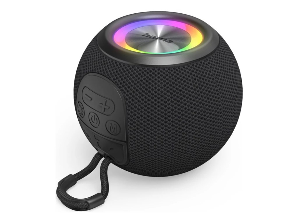 Hama Ball Shape - Højttaler - Til Transportabel Brug - Trådløs - Bluetooth - 5 Watt - Sort