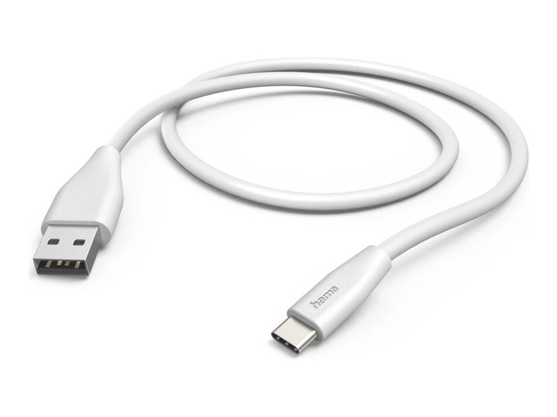 Hama - Usb-Kabel - Usb (Han) Til 24 Pin Usb-C (Han) - Usb 2.0 - 3 A - 1.5 M - Op Til 480 Mbps - Hvid