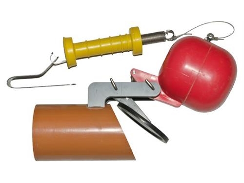 Napan højvandslukke til glatte Ø 110mm PVC/PP-rør til gråt spildevand