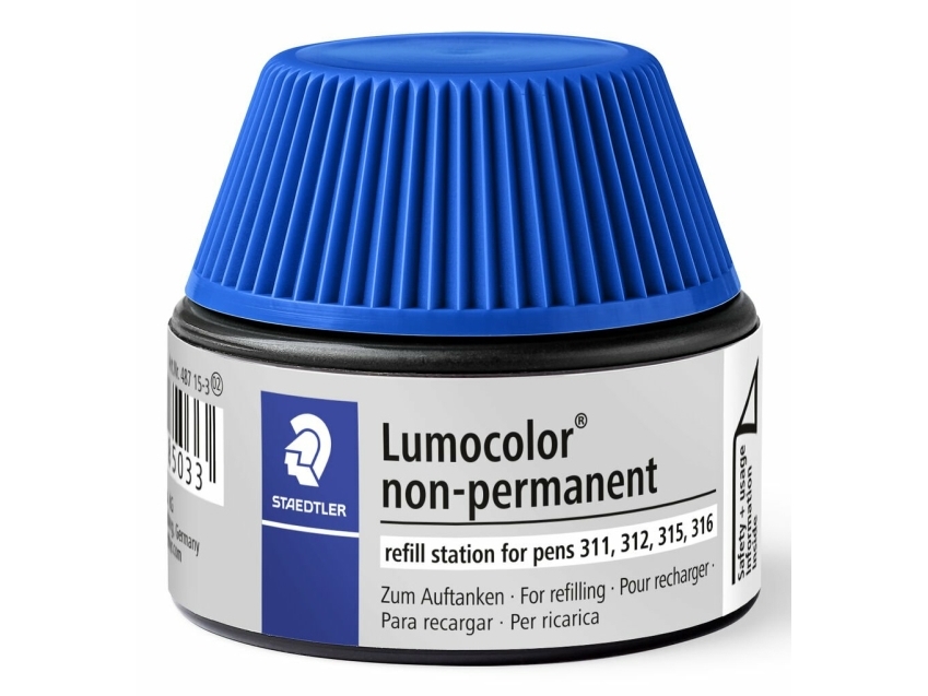 Staedtler Lumocolor - Genopfyldelsesstation - Ikke-Permanent - Blå - 15 Ml