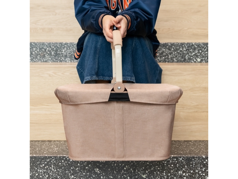 Reisenthel carrybag, Ostoskärryn kansi, Beige, 1 kpl, Polyesteri, 485 mm, 285 mm